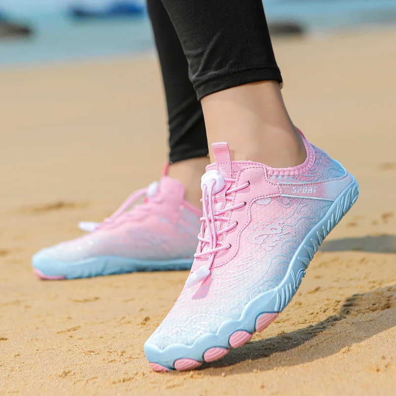 أحذية النساء أكوا المنبع الخوض أحذية رياضية المياه سريعة الجافة الشاطئ حافي القدمين في الهواء الطلق المنبع الخوض الرياضات المائية أحذية السباحة 35-4