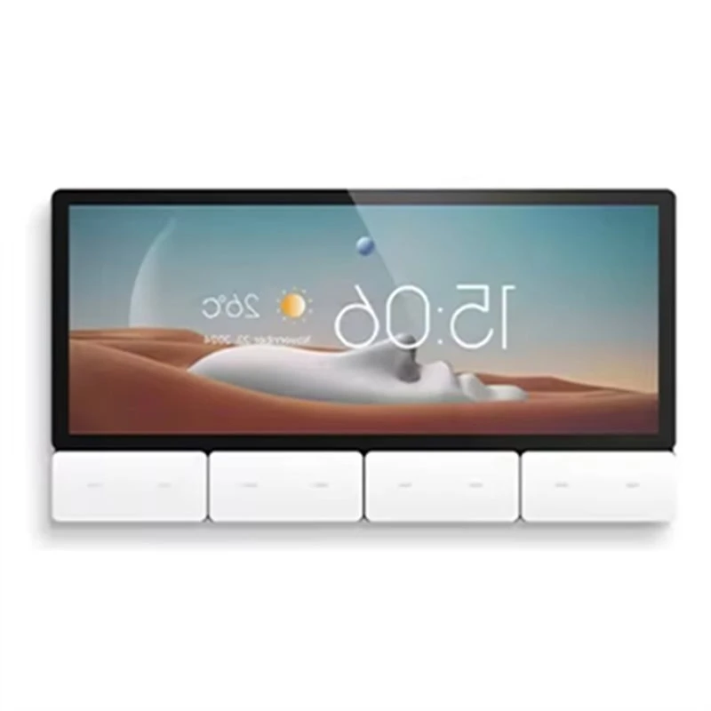 EYELNEW F5 6.2 Inch Android 11 Tuya Smart Control Panel With Zigbee Gateway 8 Button Multi-Function Relay Music Wall Amplifier