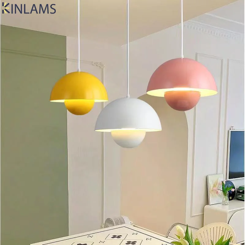 Nordic Café Resraurant Macarone Chandelier Lighting LED Dining Table Ceiling Pendant Lamps Kitchen Living Room Home Decorations