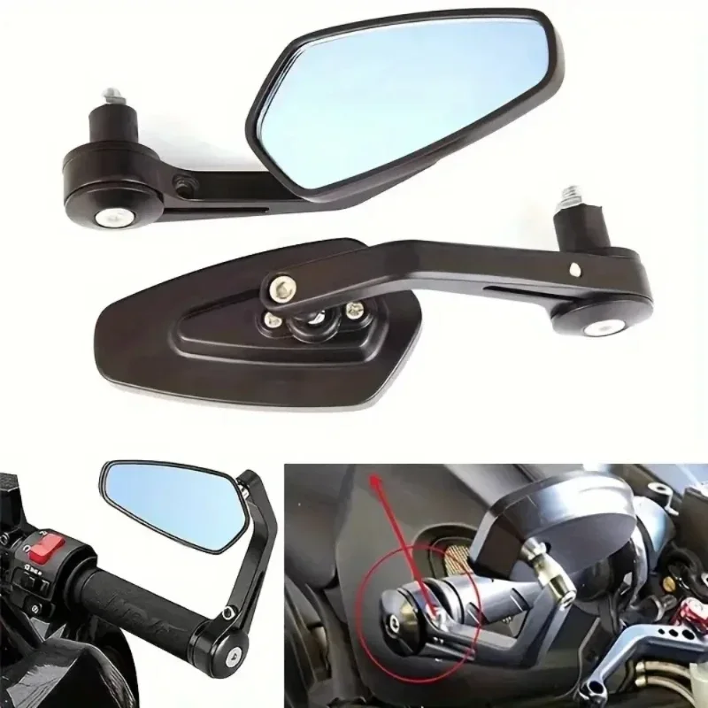 

Wide-Angle Motorcycle Rearview Mirrors – 7/8" Aluminum Alloy Fit for Yamaha & Adventure Bikes