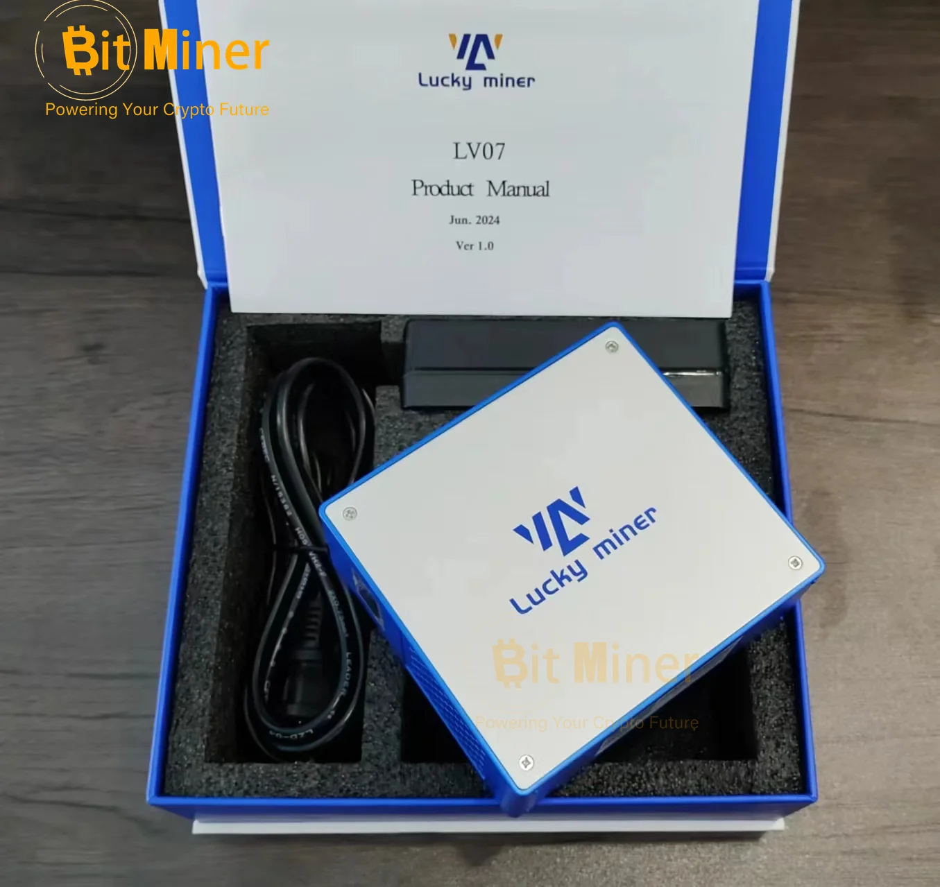 Bitcoin Miner Lucky Miner LV07 ASIC Mining 1TH/S BTC BCH BSV DGB SHA256 Crypto Solo Silent Miner Machine Lottery Miner