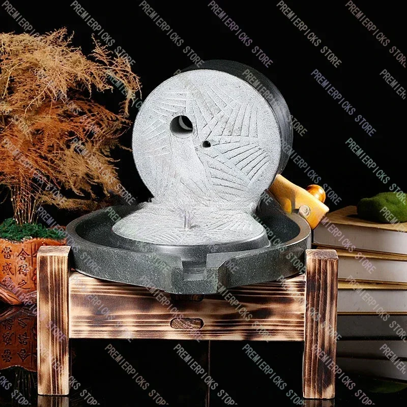 الجرانيت دليل طحن الحجر مطحنة طاحونة إطار دقيق المنزل مطحنة فول الصويا مقهى آلة حجر الراحة #2