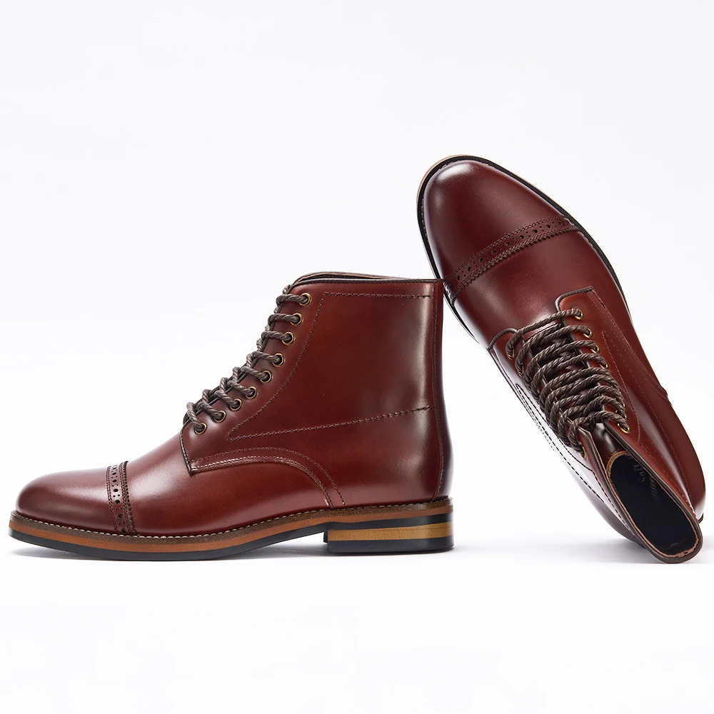 Online Wholesale Supplier High Quality Chelsea Boots Men Calf Leather Western Ankle Boots Chaussures Pour Hommes Shoes Stock Men