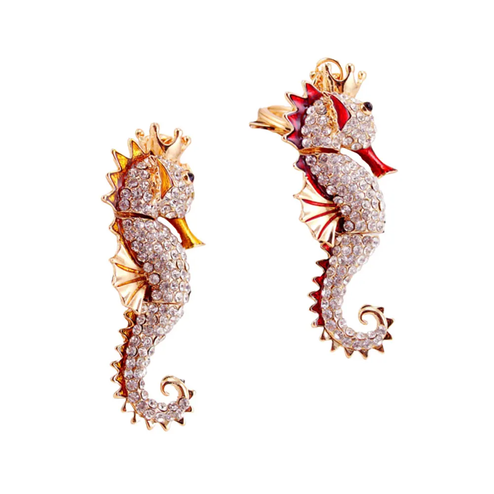 

2 Pcs Keychain Crystal Lanyard Pendant Cute Charms for Keys Bags Gifts Lightweight Durable Sea Animal