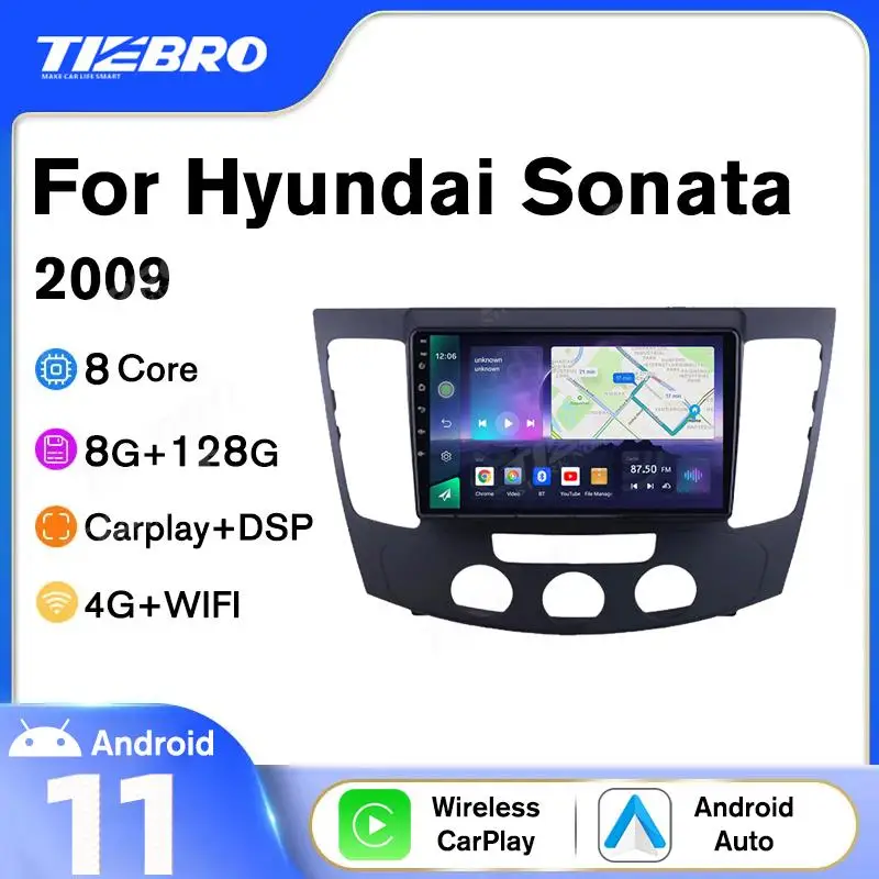 

Android10 Car Radio For Hyundai Sonata 2009 Android Auto Autoradio GPS Navigation Car Stereo 2DIN Bluetooth Player Carplay 9''