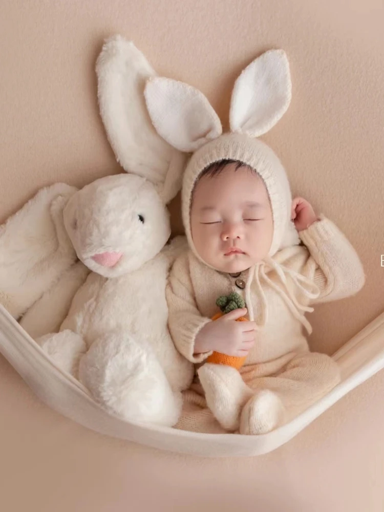 Newborn Photography Outfit Little Rabbit Bodysuit 1 Month Baby Clothing Winter Baby Clothing  Baby Boy & Girl Accessories Gifts