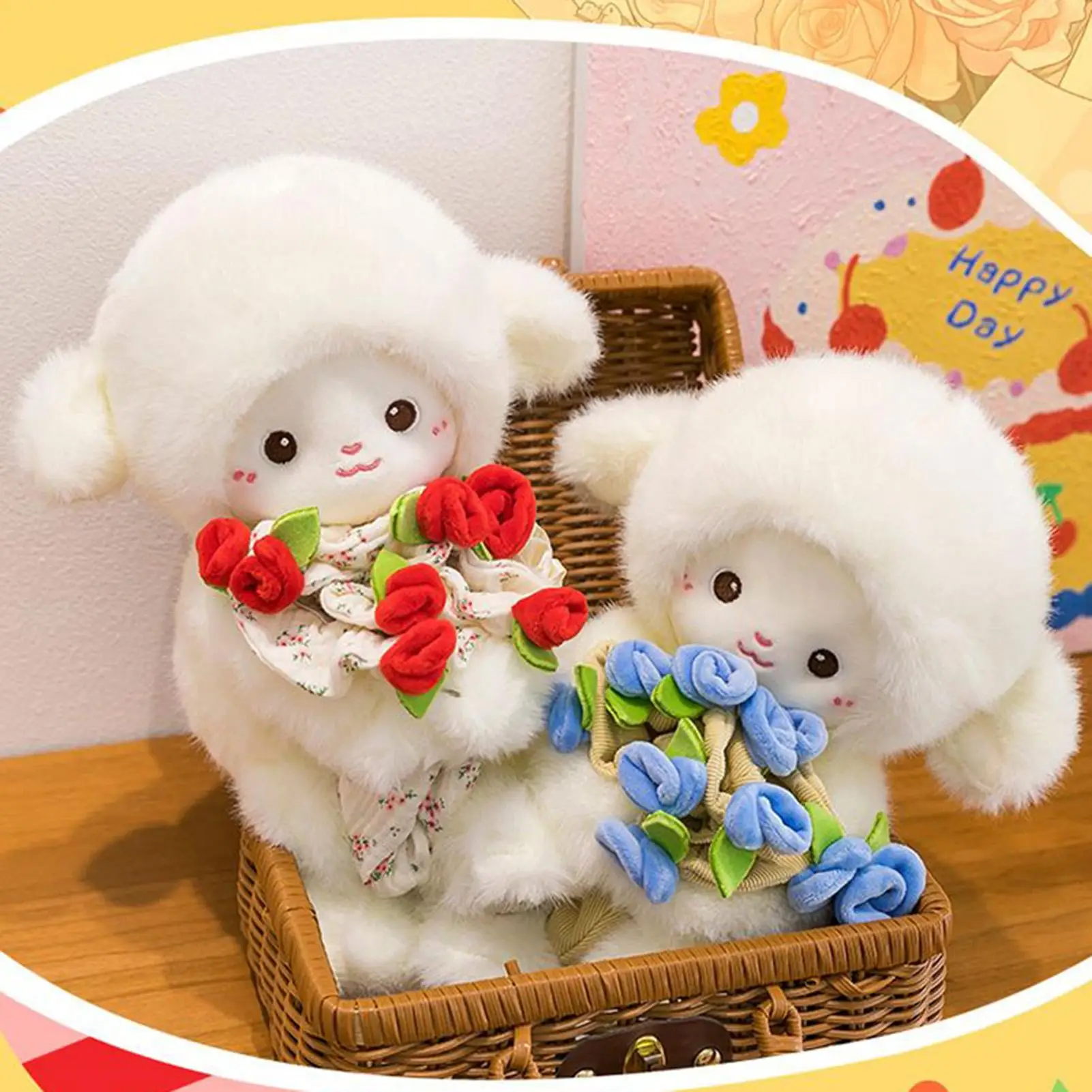 Schapen Pluche 30cm Knuffelbaar Knuffelbaar Zacht Pop Lam Pluche Knuffeldier Voor Slaapkamer Woonkamer Bank Slaapbank Auto Kinderkamer