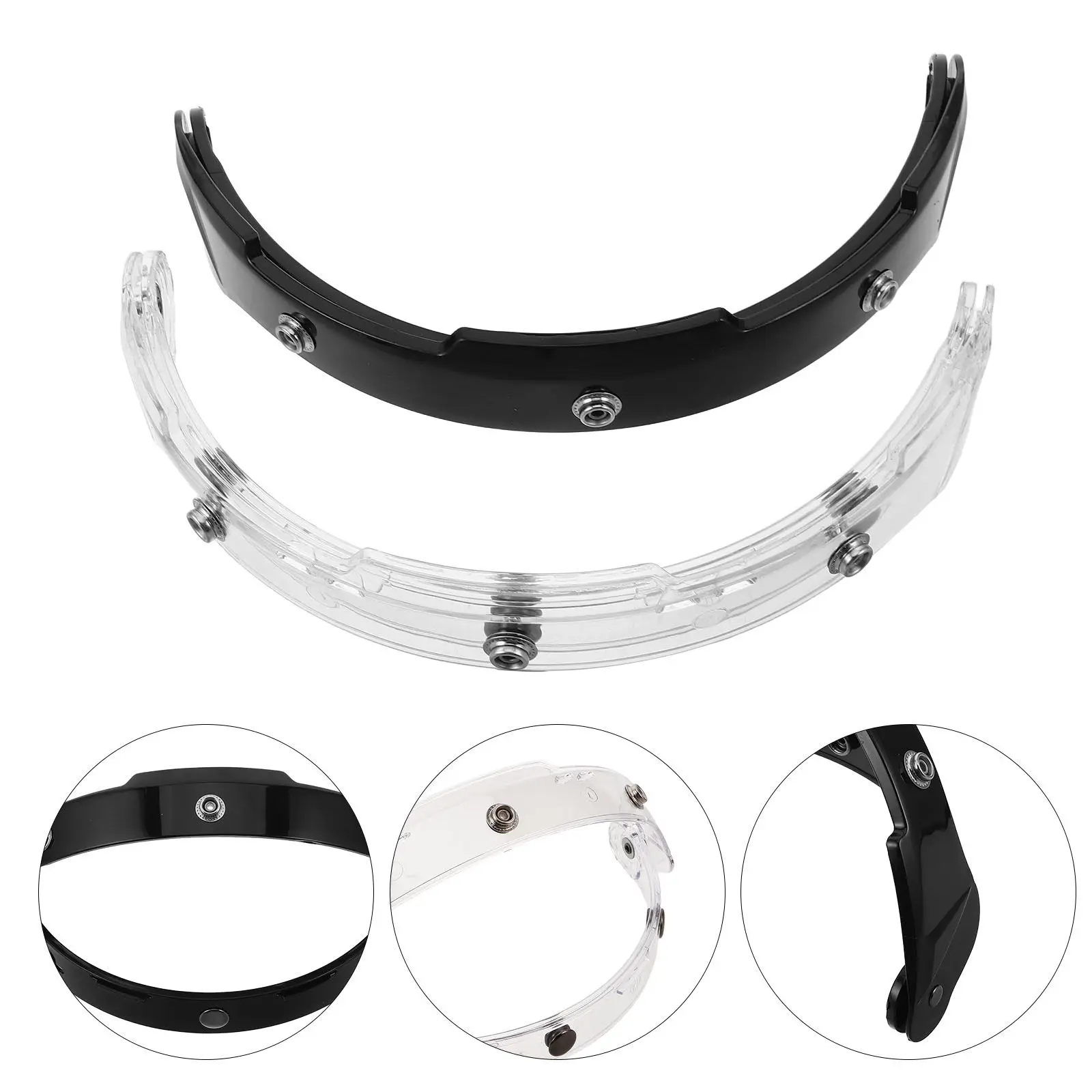 

2 шт. Ретро-крепление для визора, пластиковый кронштейн-фиксатор для ветрового стекла, аксессуар для винтажных открытых мотоциклетных шлемов