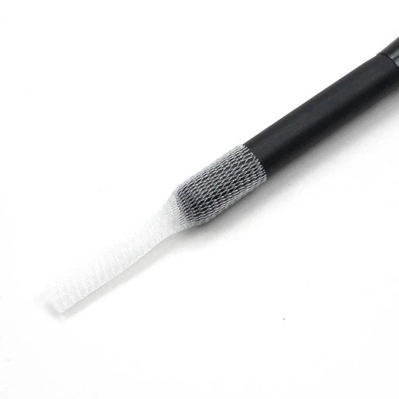 100 個メイクブラシ保護メッシュセットローズガーゼセットメイクブラシ保護メッシュガードプロテクターカバーメイクツール