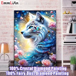 Fairy Dust 5D DIY Tiger Rhinestone Mosaic Pictures Animal Wolf Diamond Painting Full Crystal Cross Stitch Embroidery Home Decor