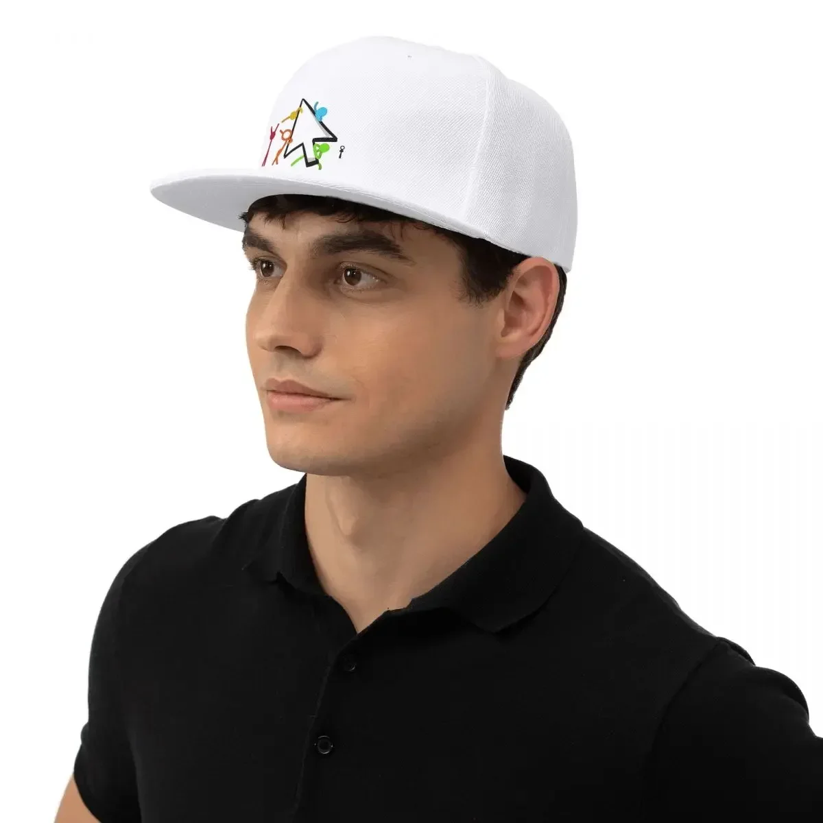 Alan Becker Five Stick Figures With Fire Mouse Pickaxe Baseball Caps Snapback Baseball Hats Casquette for Men's And Women's