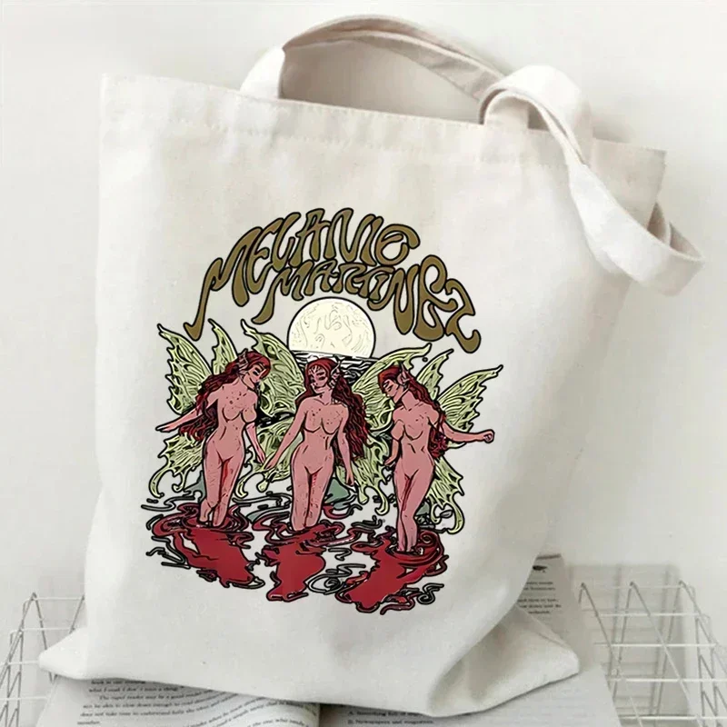 Melanie Martinez Hand Bag Women Tote Canvas Bag Vintage Shoulder Harajuku Hip Hop Shopping Bag Melanie Martinez Handbag