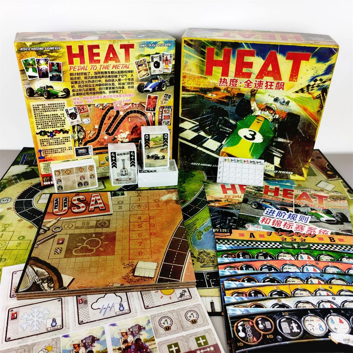 Heat:Pedal to the Metal Board Game 1–6 Players For Family Party English Strategic Entertainment Card Game Popular juegos de mesa