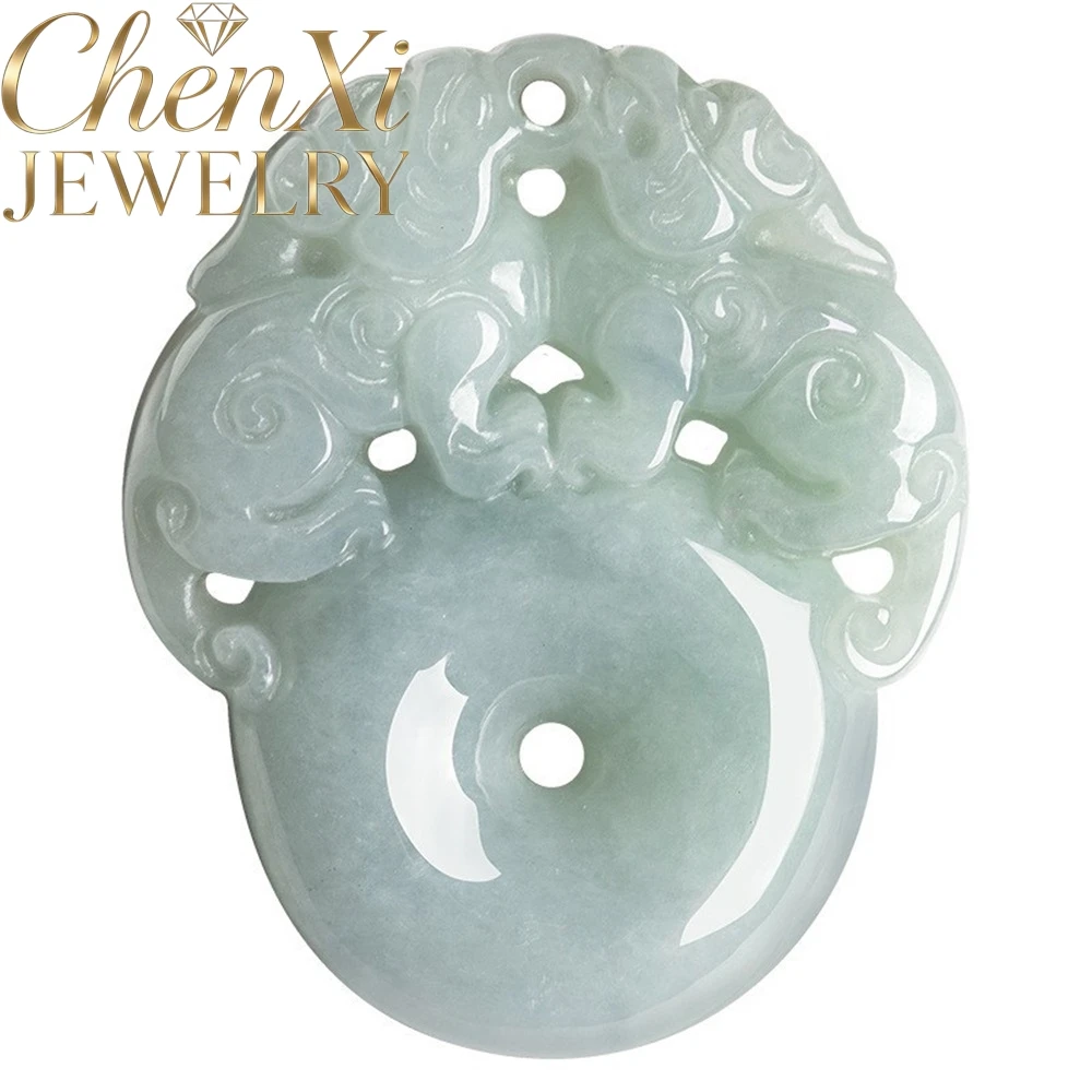 

Natural A-Grade Jadeite Ice-Quality Pixiu Peace CharmPendant Best Selling Fine Jewelry Festival Gift Amulets Popular Exquisite