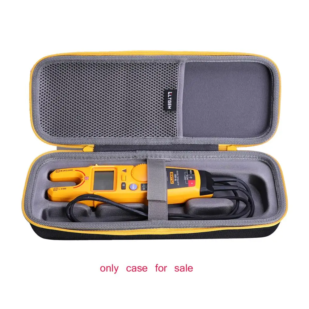 LTGEM Waterproof EVA Hard Case for Fluke T5-600 Electrical Voltage,Continulty and Current Tester