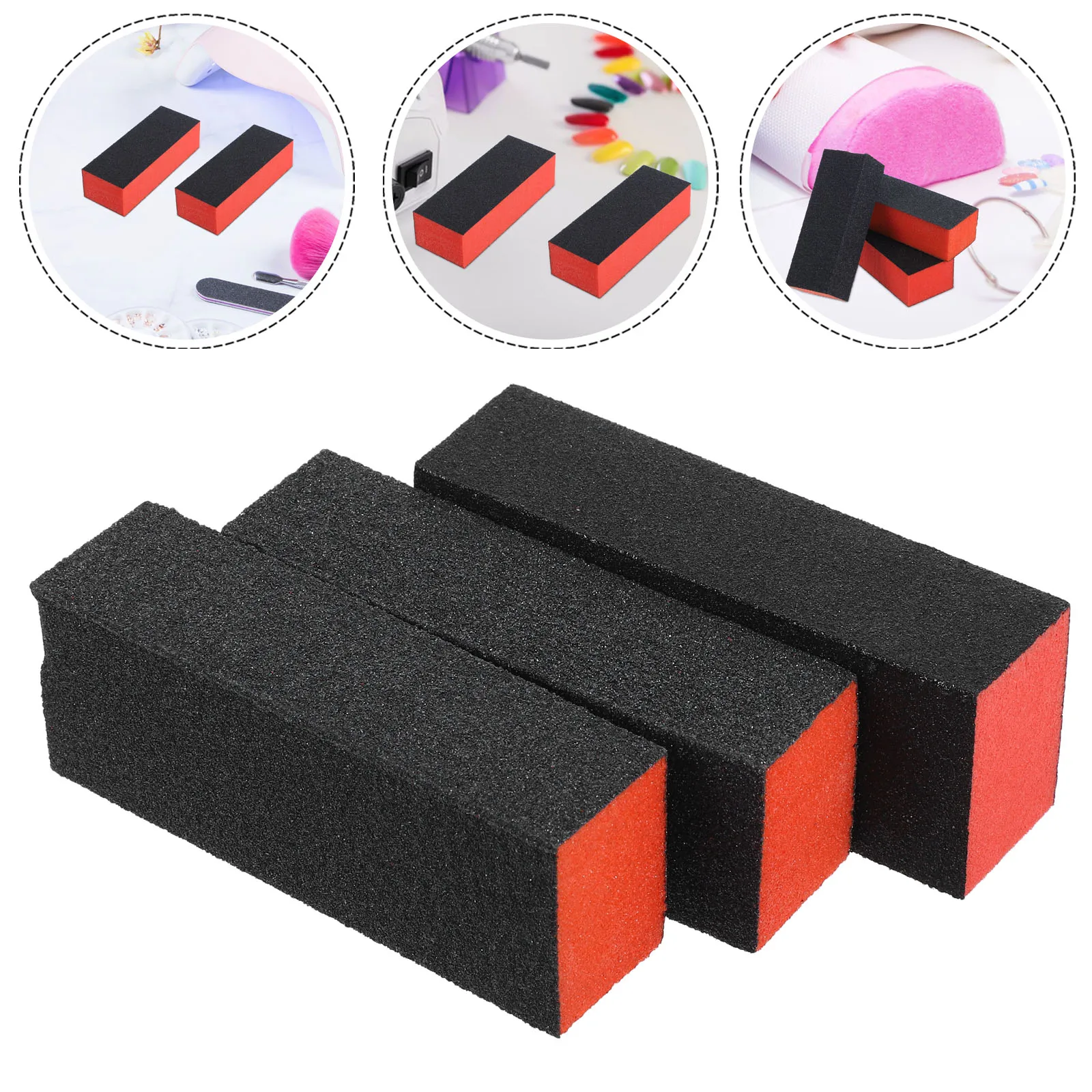 

Frosted Polished Blocks Buffing Nail File Buffer Tofu Cubes Manicure Tools Plastic Supplies