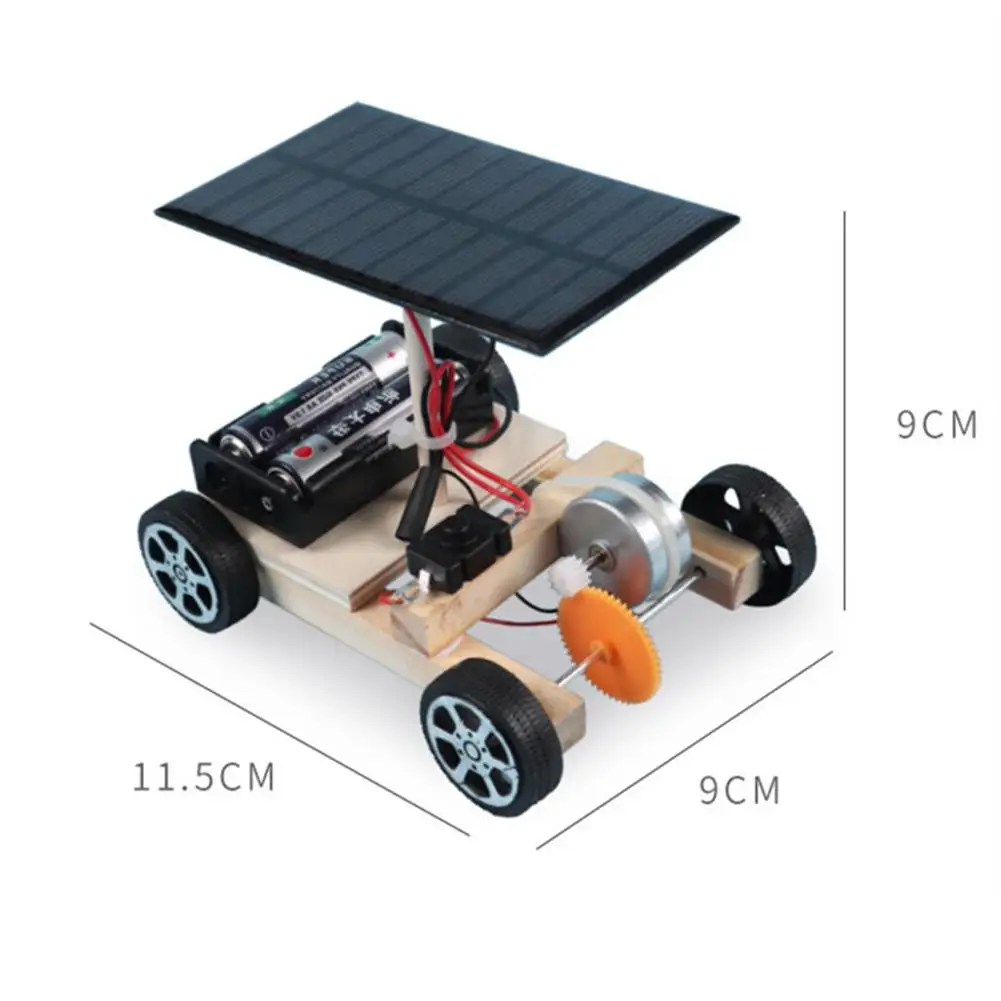 Montuj kreatywne wynalazki samochodów słonecznych zdolność motoryczna dzieci aktywnego myślenia elektroniczny zestaw zrób to sam zabawki