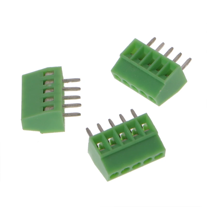 K1MF 10 Pcs 2Pin-10Pin Screw PCB Mounted Terminal Blocks Connector 2.54mm