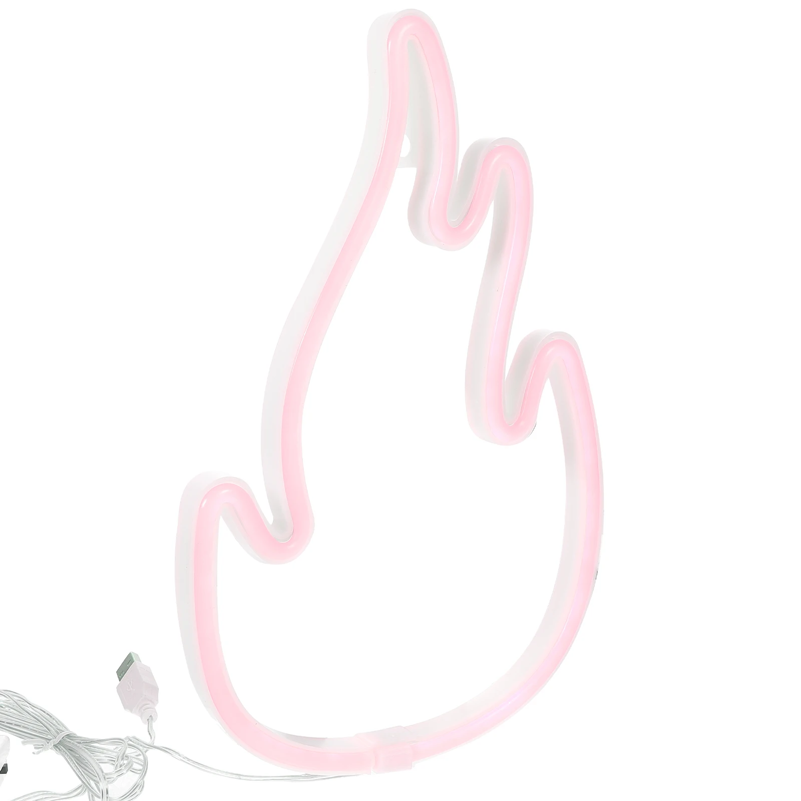 

Flame Shape Neon Light Decorative LED Signs for Bedroom Home Wall Hanging Blue PC Sign Room Decor Led Wall Decor Gifts