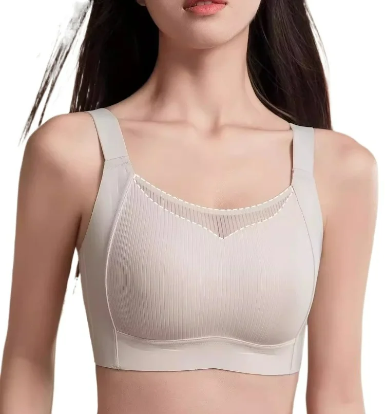 

KUCLUT Japanese Minimizer Bra Full Cup Anti Sagging Lift Tech Wireless Adjustable Bralette Breezy Slim Fit Summer Comfort