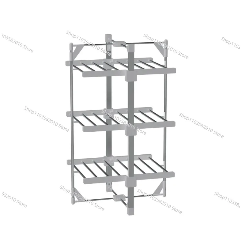

Drying rack floor folding indoor dryer electric towel drying baby clothes heating rack three layers