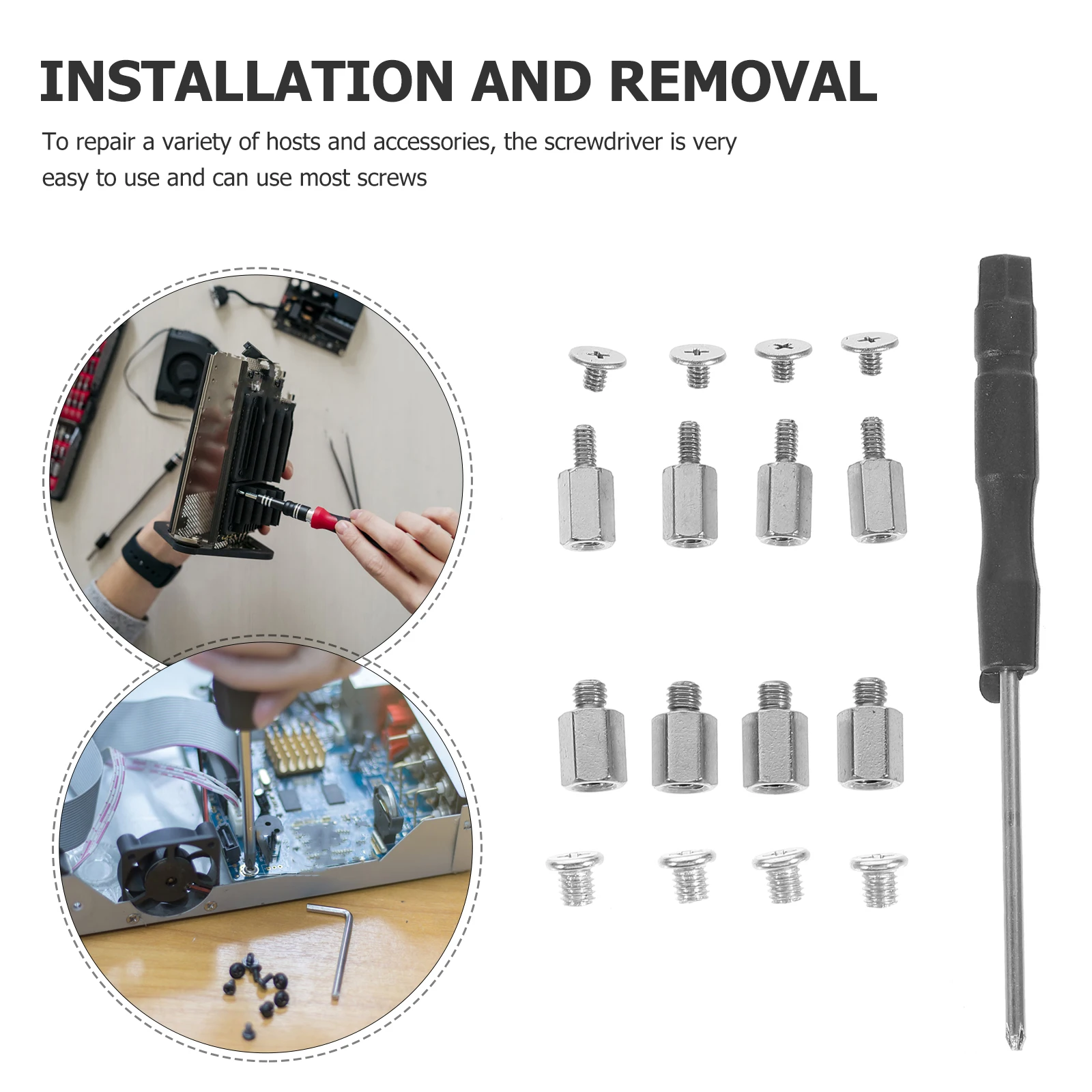 

M2 SSD Screw Set Laptop Motherboard M.2 Screw Computer Replacement Kit Nut St off Gaming Console Notebook Maintenance