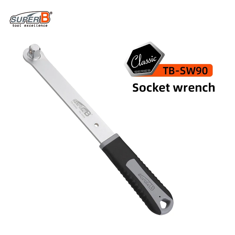 Super B Fiets Reparatie Tool Fiets Dopsleutel Voor 1/2 "Drive Sockets met Extra Lange Stalen Uitgebreide Koppel Fietsen gereedschap