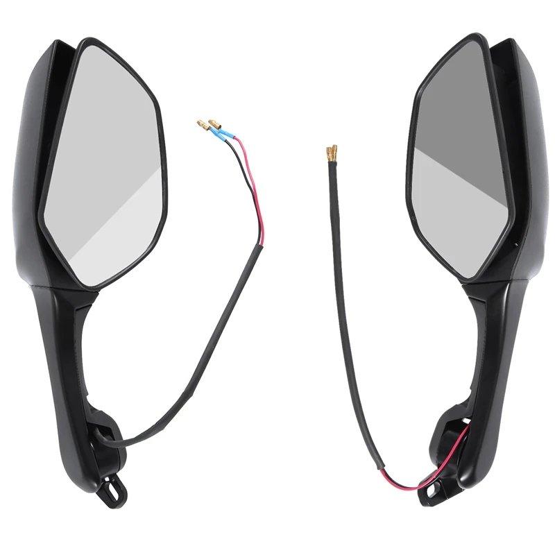 Motorcycle Side Rearview Mirrors With Turn Signal LED Light For Honda CBR250R CBR300R CBR500R CBR650F CBR650R Replacement Parts