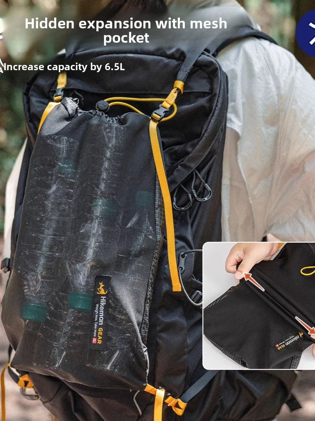 Outdoor Hiking Bag Accessory Bag Dali Ma Multi-Functional Tool Expansion Accessory Outdoor Sports Pack Outer Attachment Bag