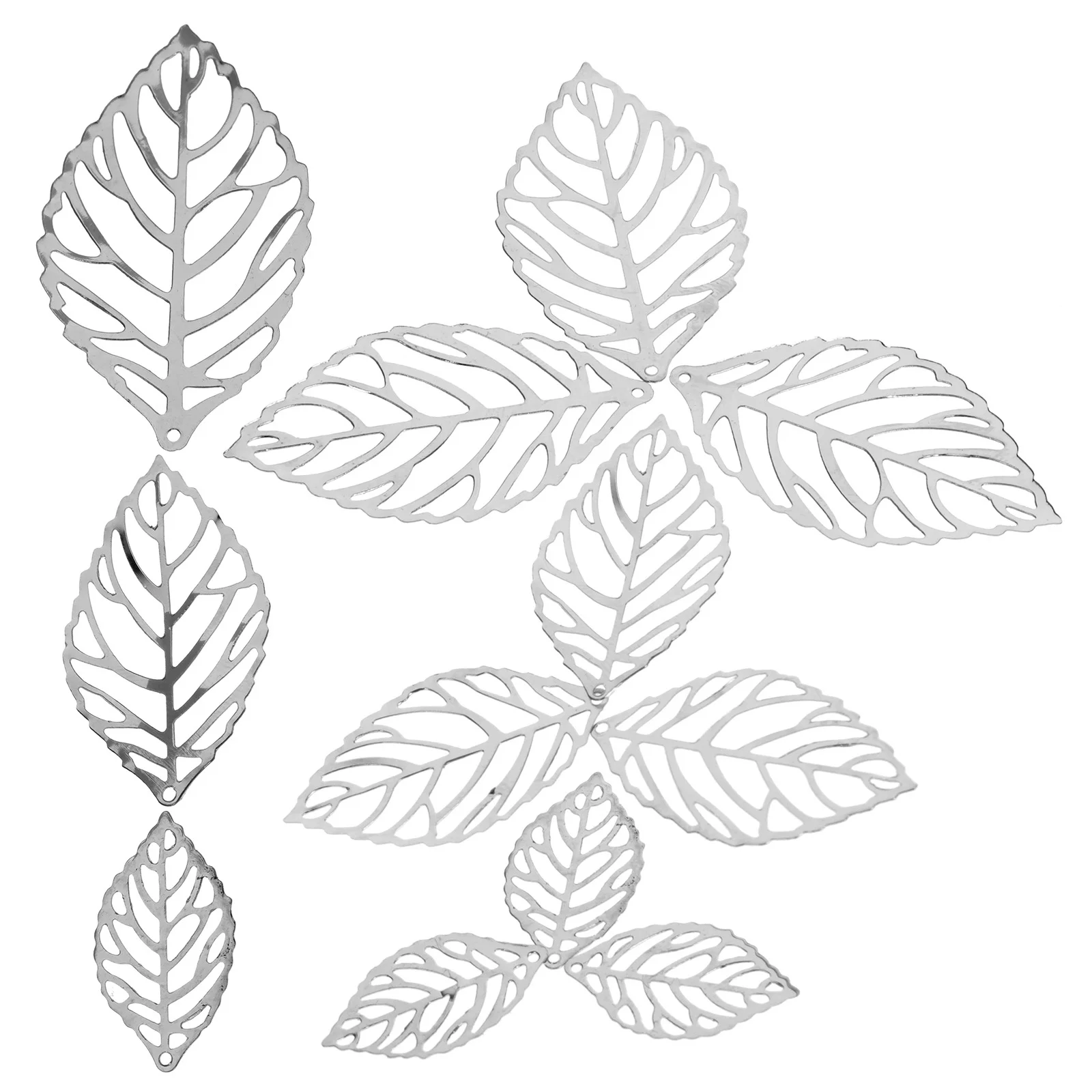 

2 Bags Leaf Charms Metal Hollow Leaves DIY Earrings Accessories Necklace Making Supplies Charms for Jewelry Making