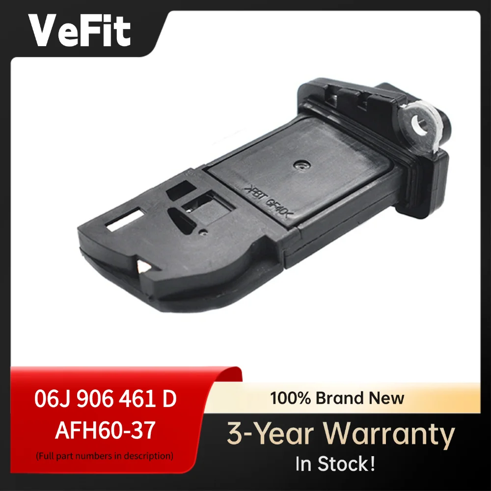 

Premium MAF Sensor 06J906461D for VW Golf/Jetta 1.8T/2.0T (2009-2016) & Audi A3/A4 2.0TFSI - Replaces AFH60-37 95860612510