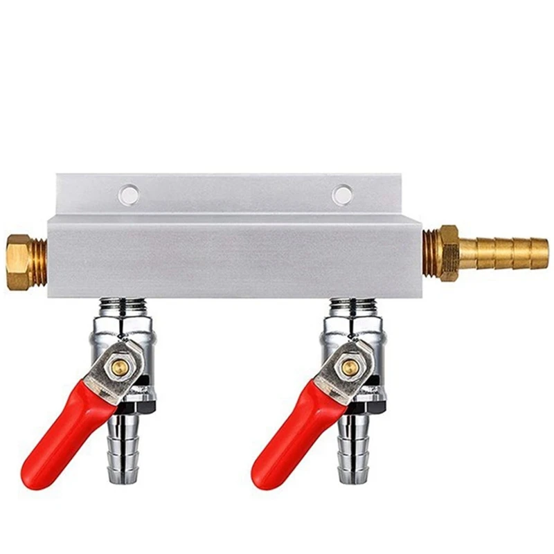 CO2 Air Distribution Manifold Splitter Draft Beer Barrel With Check Valve Homemade Beer Brewing Tool