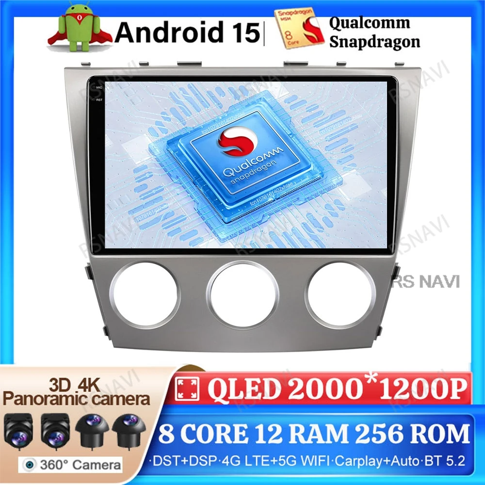 

Android 15 Car Radio For Toyota Camry 40 2006 - 2011 MT Multimedia DSP Viedo Player Qualcomm GPS QLED 5G WIFI Navigation 4G LTE