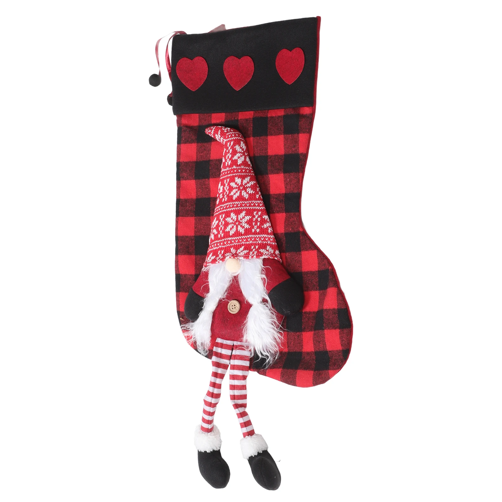 

Faceless Hanging Leg Christmas Stockings Decorative Candy Bag Christmas Stocking Ornaments Holiday Tree Decorations