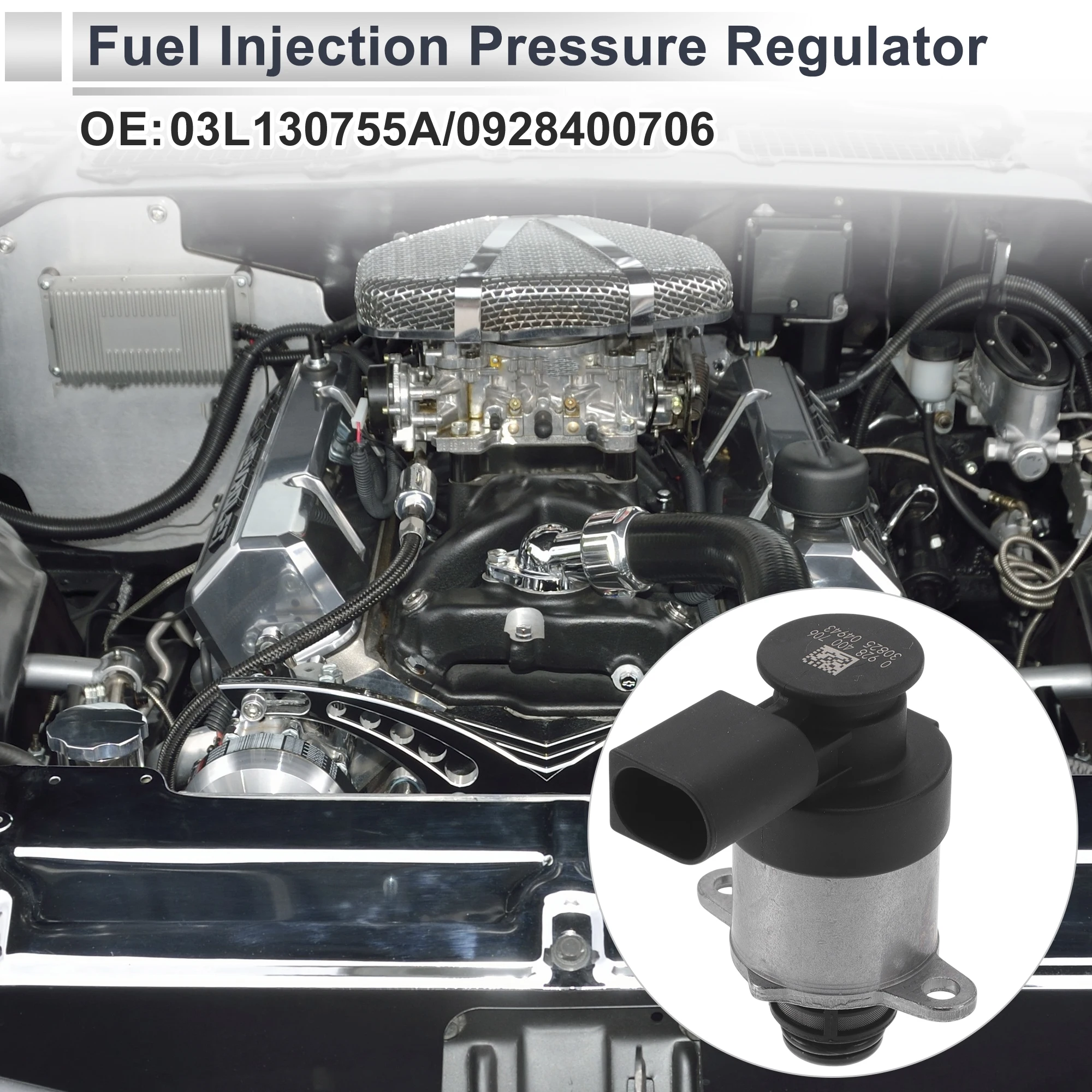 

Регулятор давления топлива UXCELL для Audi A5 No.03L130755A Металл 20-70 фунтов на квадратный дюйм