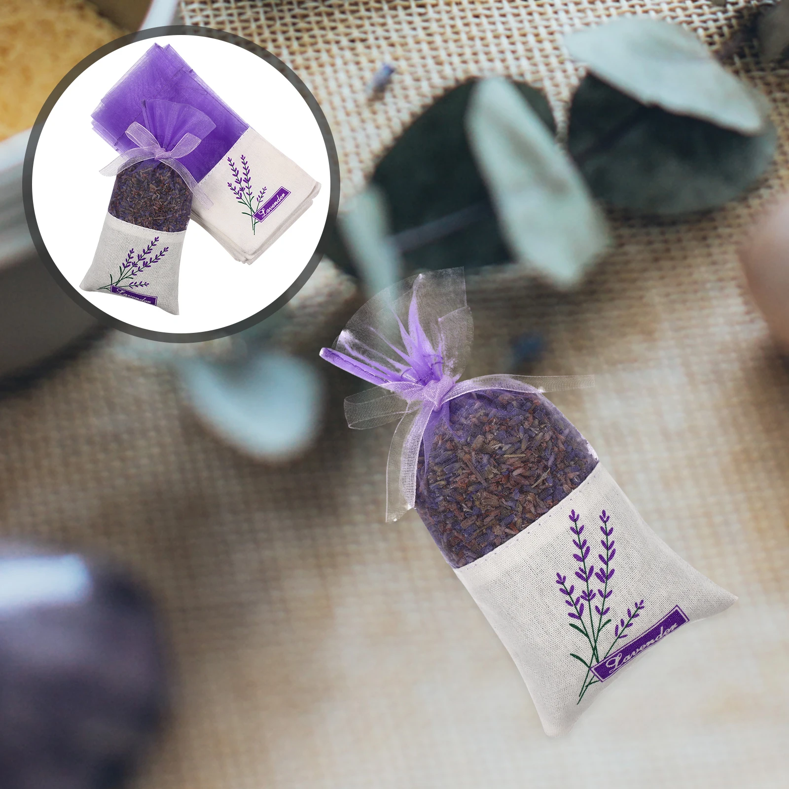 

30pcs Lavender Sachet Bags Fragrance Scented Empty Purse Portable Sturdy Storage For Dried Herbal Plants Light Purple