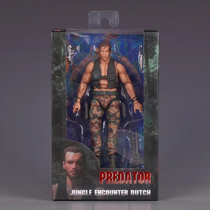 

Новая фигурка Neca Predator Jungle Extraction Dutch 2026 года, модель Шварценеггера, статуэтка, украшение для рабочего стола, игрушка, подарок