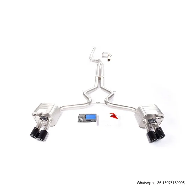 

Hottest Design Performance Exhaust Muffler and Front Pipe for 971 2.9T Year 2016+ Black Exhaust Tip