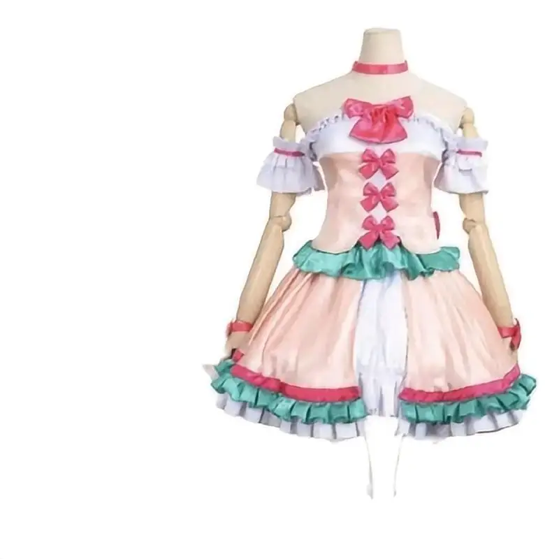 فستان فتاة الفرقة أنيمي القوس الكبير خادمة تأثيري حلي مخصصة