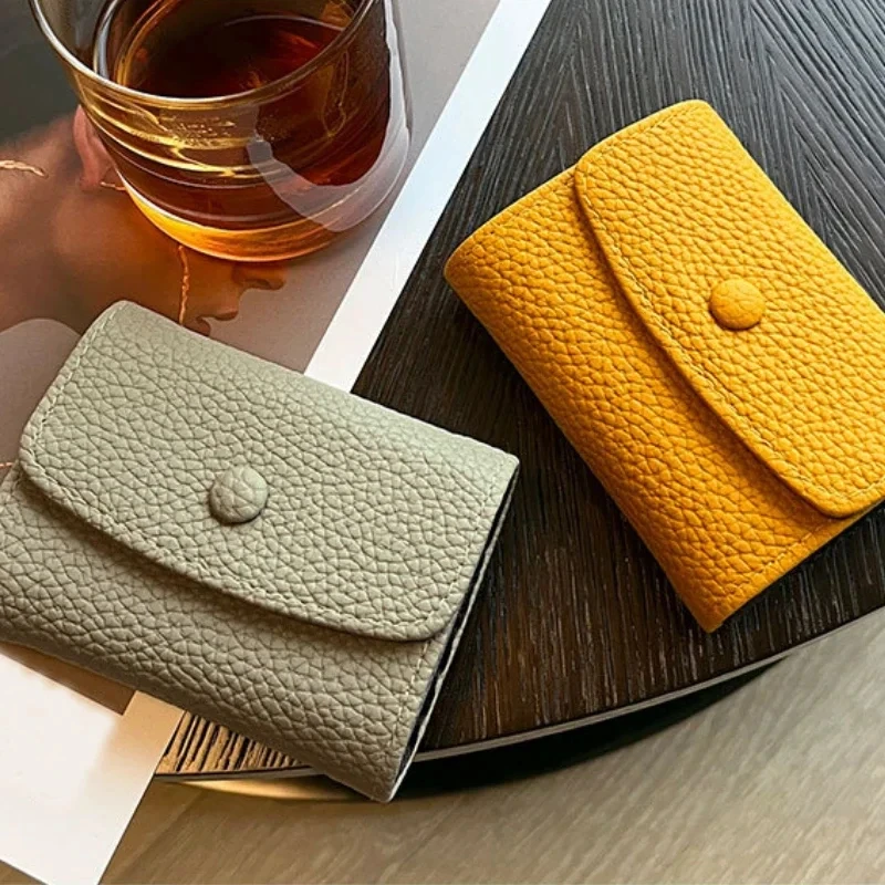 9 Slots Cards Holders Coin Pouch Pu Zipper Wallets Bag Organizer Anti Demagnetization Business Bank Credit Bus Simple Card Cover