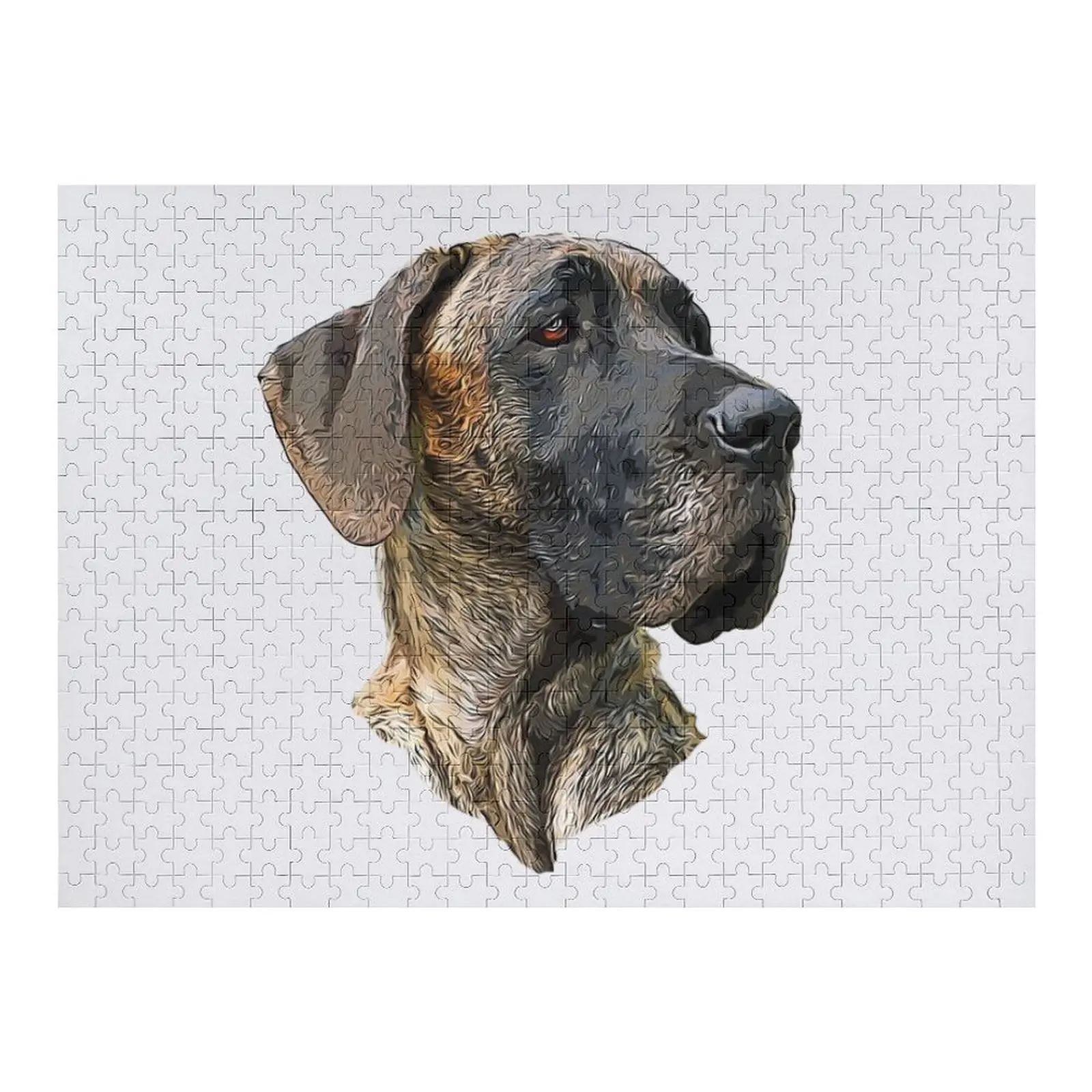 

Пазл Great Dane Brindle Рождественские игрушки Деревянное имя на заказ с персонализированной фотографией и фотопазлом