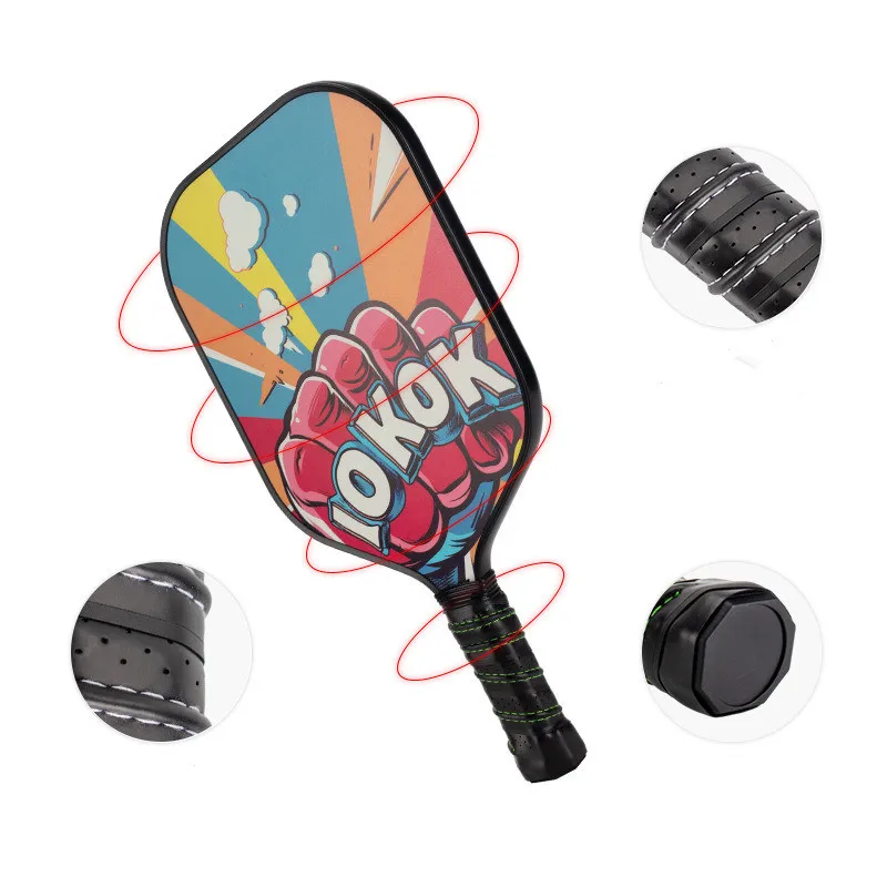 Pickleball paleta PP núcleo de panal superficie texturizada de grafito de fibra de vidrio para raqueta Spin Usapa, compatible con Pro Pickleball