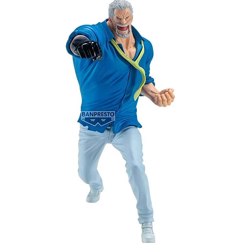 Bandai Original One Piece Monkey D Garp- 150mm figuras de acción de Anime juguetes para niños regalo de Navidad adornos de modelos coleccionables