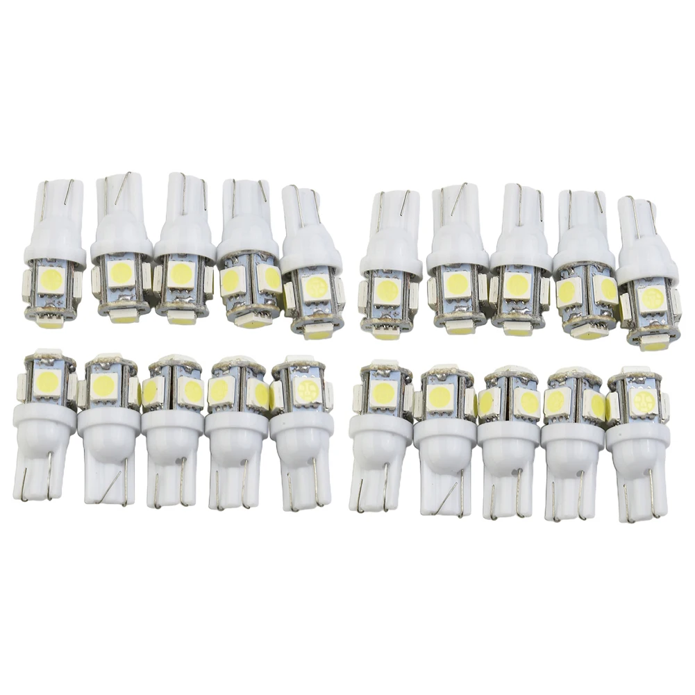 Enhance Your Car's Lighting and Safety with Reliable LED License Plate Bulbs  Easy Installation and Removal Pack of 20