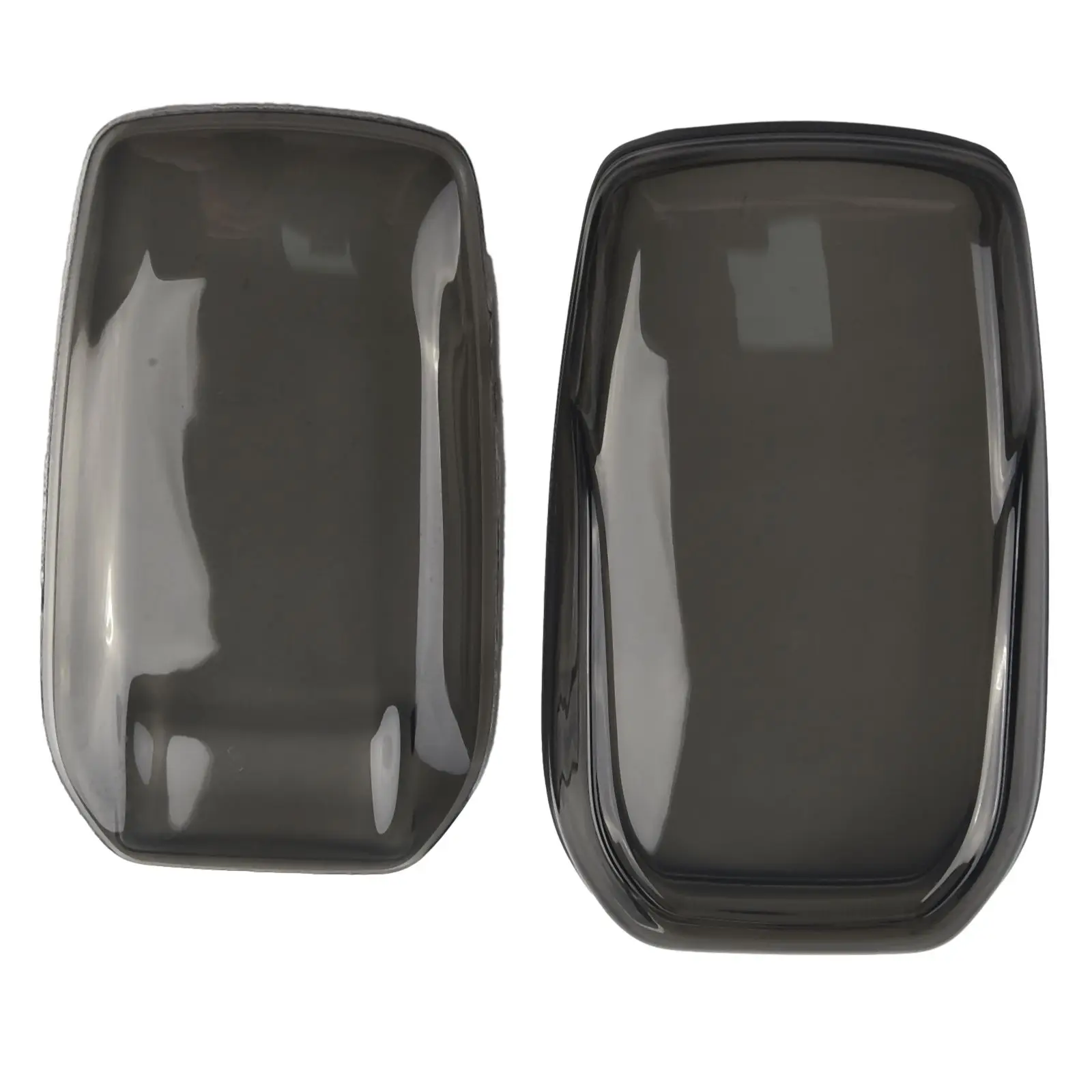 Black Transparent Key Fob Case Cover Fits For Toyota For Sienna For Venza For Hilux Cars Auto Interior NON-YELLOWING