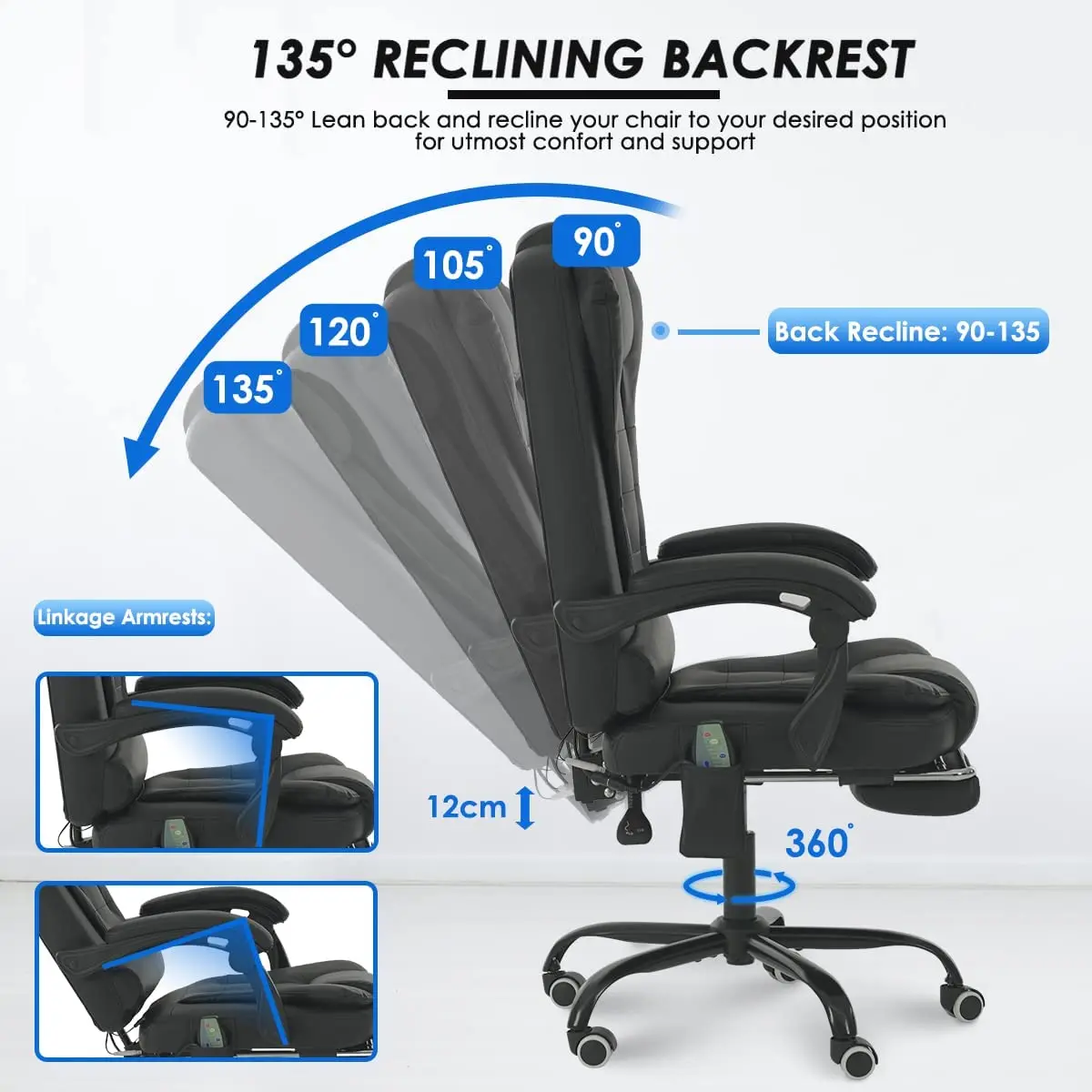 Hohe-qualität massage stuhl 7 punkt massage hause Stuhl computer spiel stuhl Spezielle bieten personal sessellift und swivel funktion