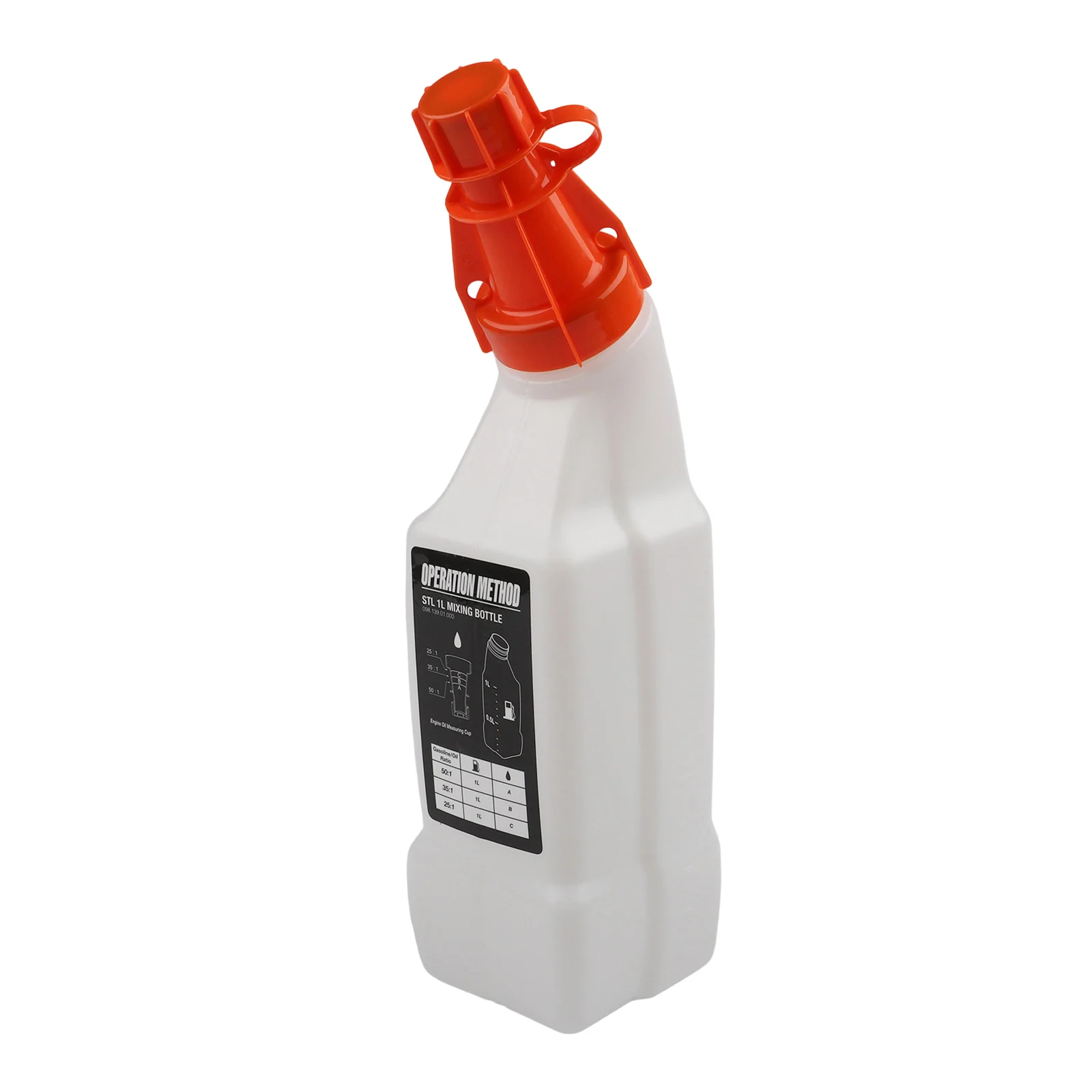 1 Pcs 1L Oil Mixing Bottle Fuel And Oil Mixing Bottle- For 2-Stroke Brushcutters Chainsaws Garden Equipment
