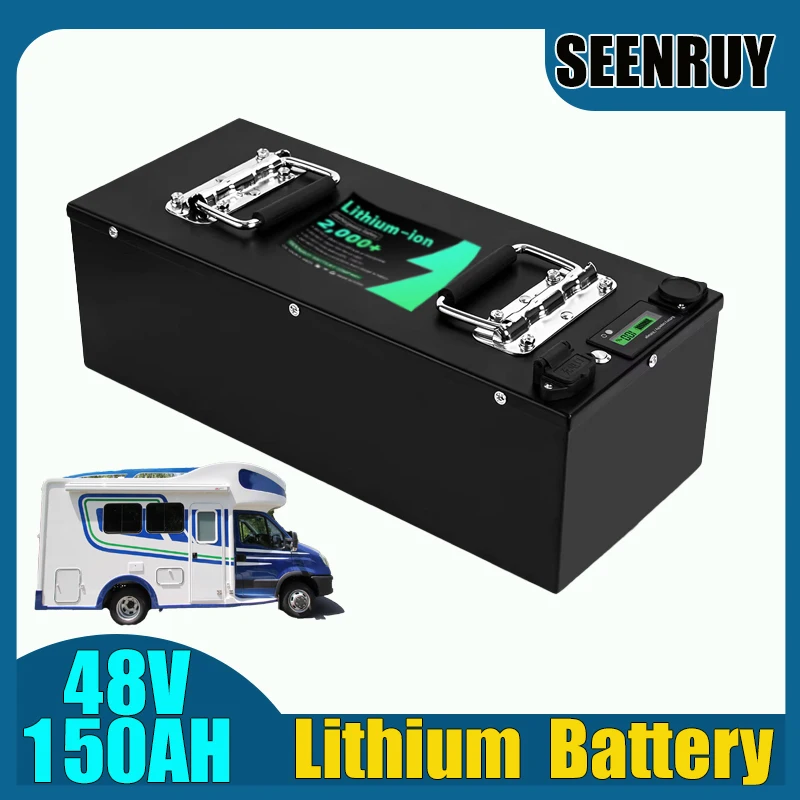 48V 150AH LI-ION Lithium battery with BMS 150A 200A For RV Electric Wheelchair Food Truck Home Energy Storage