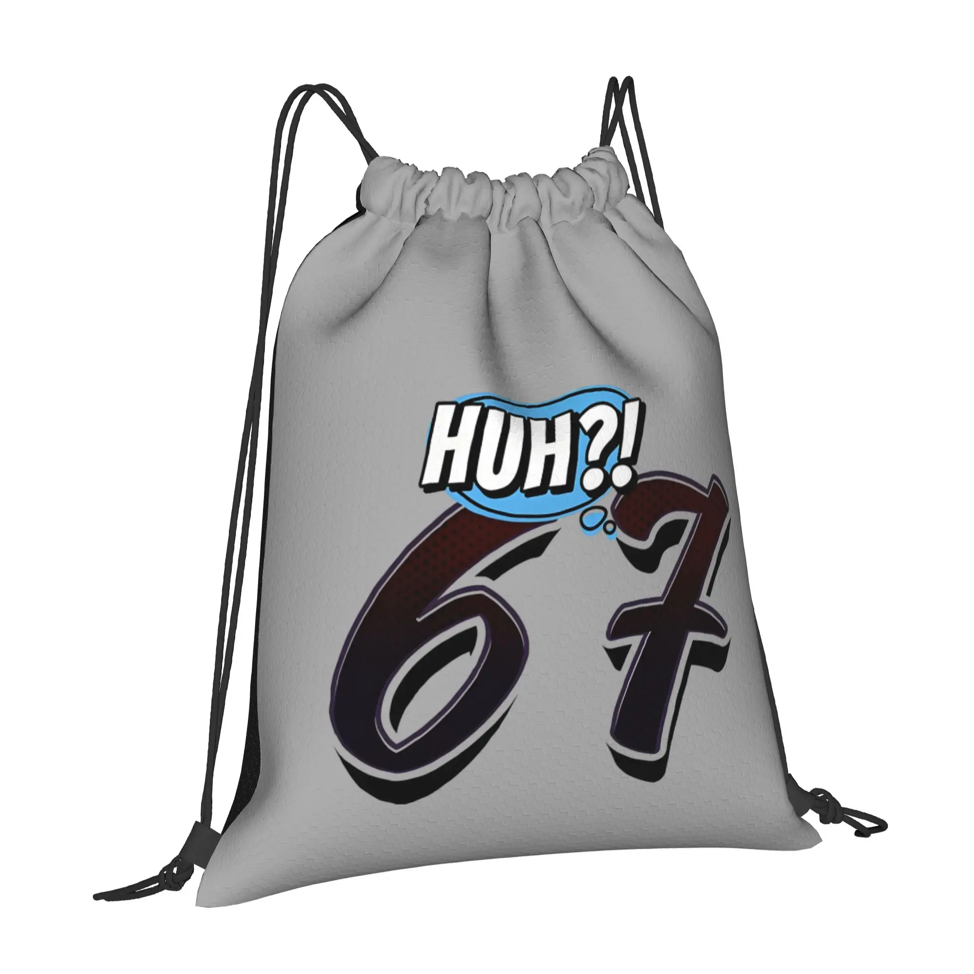 67 Meme 67 Portable Travel Drawstring Backpack Riding Backpack Gym Shoes Drawstring Bags