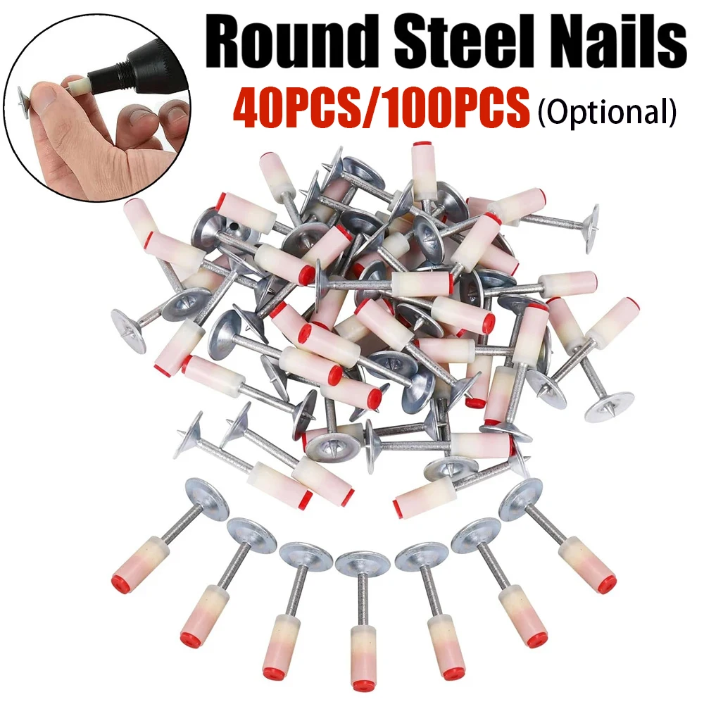 

Round Nails Steel Nail for Wall Fastening Tool Slotting Device Wall Fastening Tool Duct Fixing Device Nail Gun Accessories